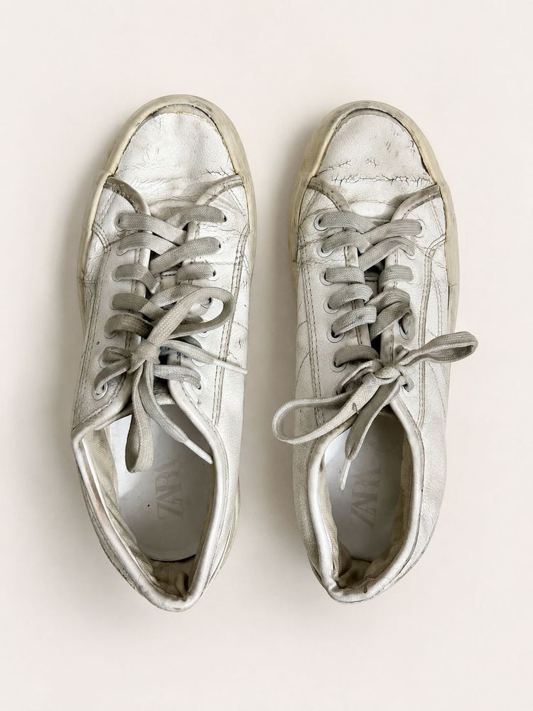 Original ZARA Women’s White Sneakers | Size- UK 4