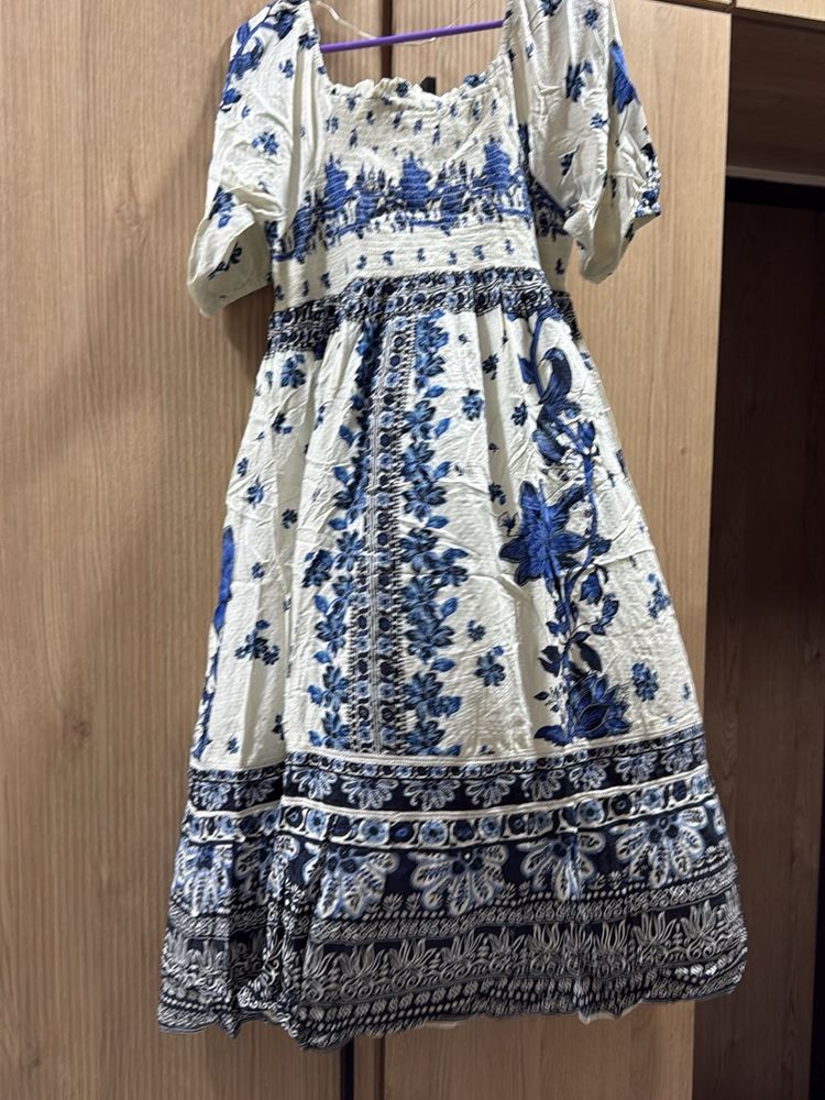 Boho Floral Print Maxi Dress