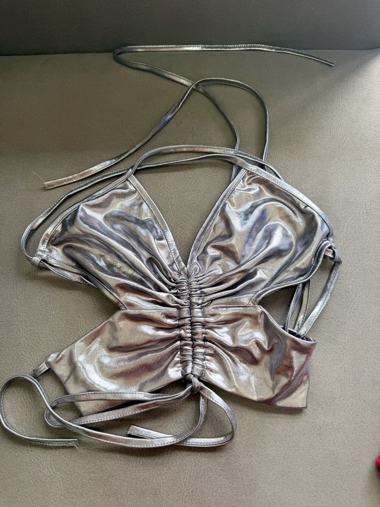 Metallic Butterfly Top