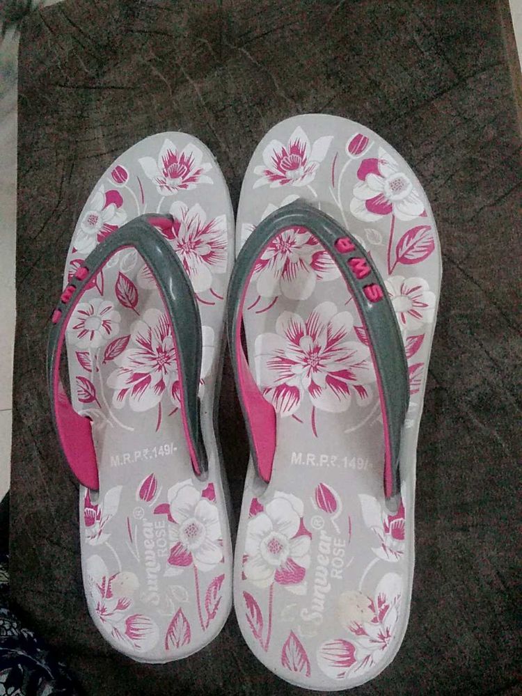 Floral Flip Flops