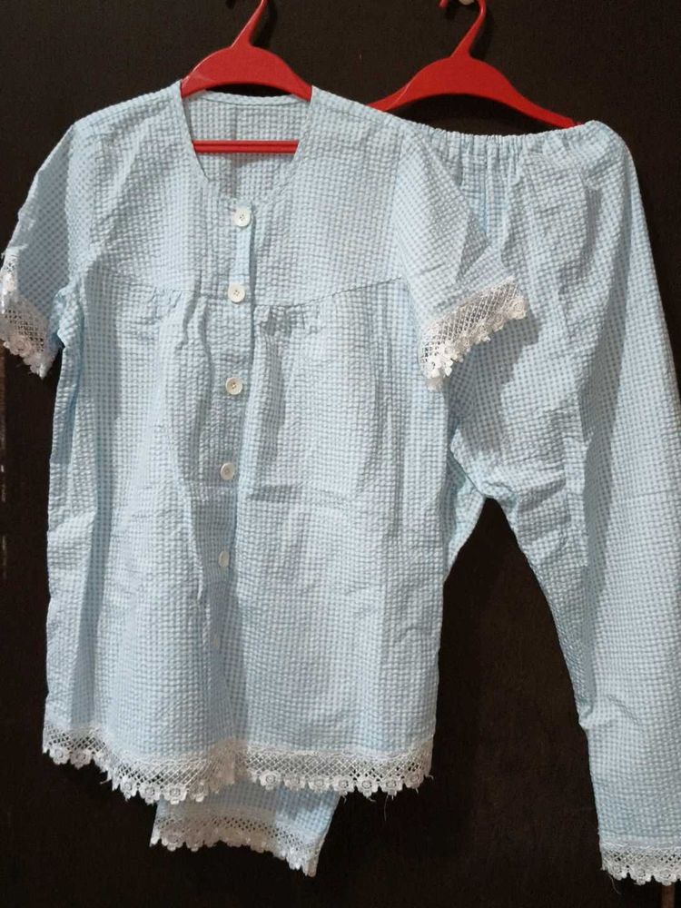 Light Blue Pajama Set
