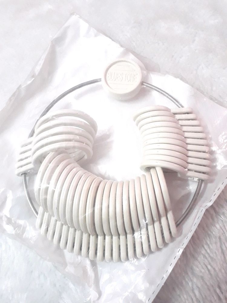 BLUE Stone Ring Sizer White