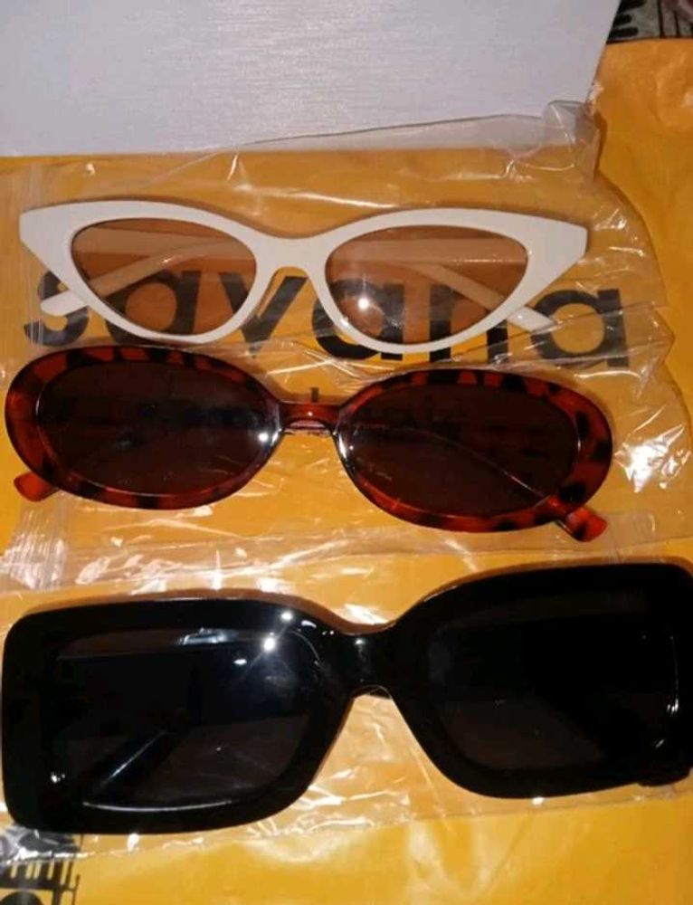 3psc glasses set 🤎