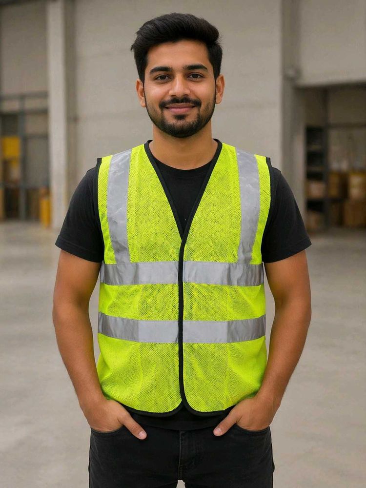 Fluoroscent Green Safety Jacket