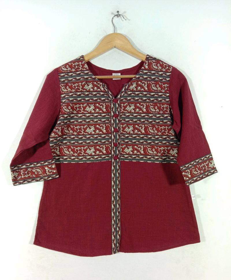 Maroon Casual Top (Women's)