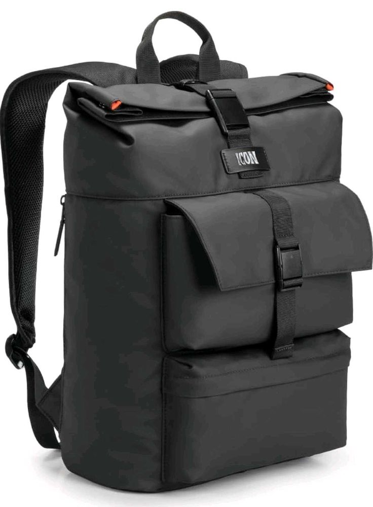 ICON Brand Black Backpack - Stylish &amp; Functional