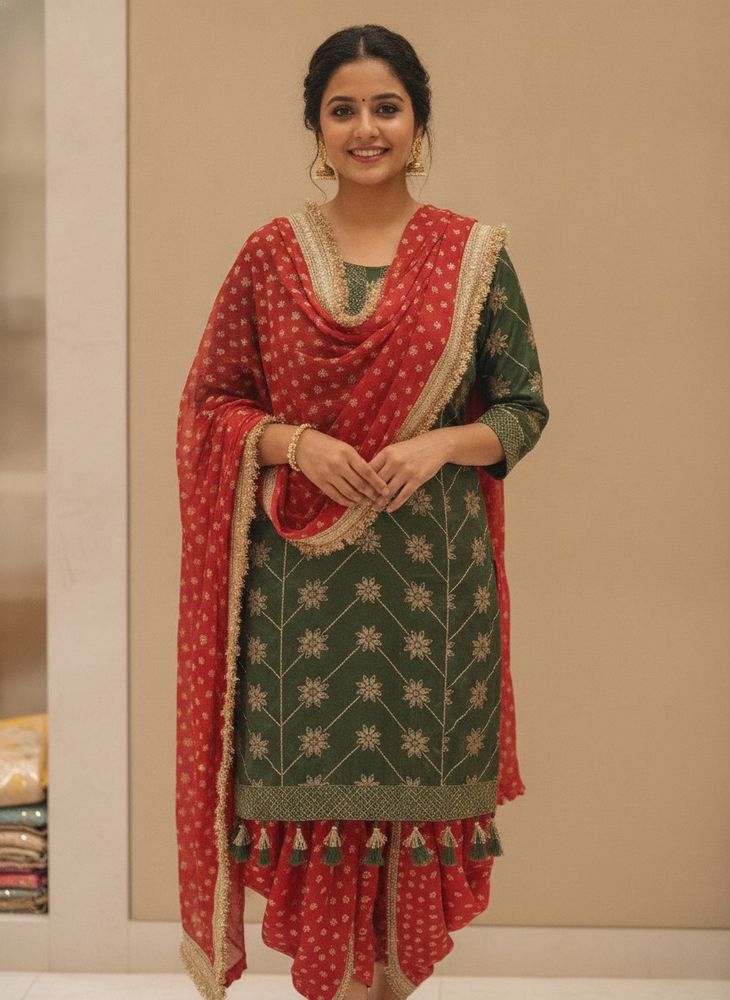 brand new kurta dhoti set never used with duppata