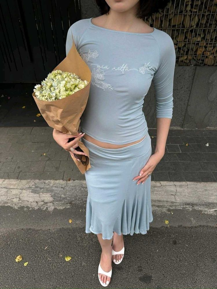 Light Blue Two-Piece Set