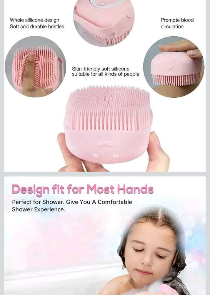 🫧Cute Silicone Body &amp; hair soft Brush