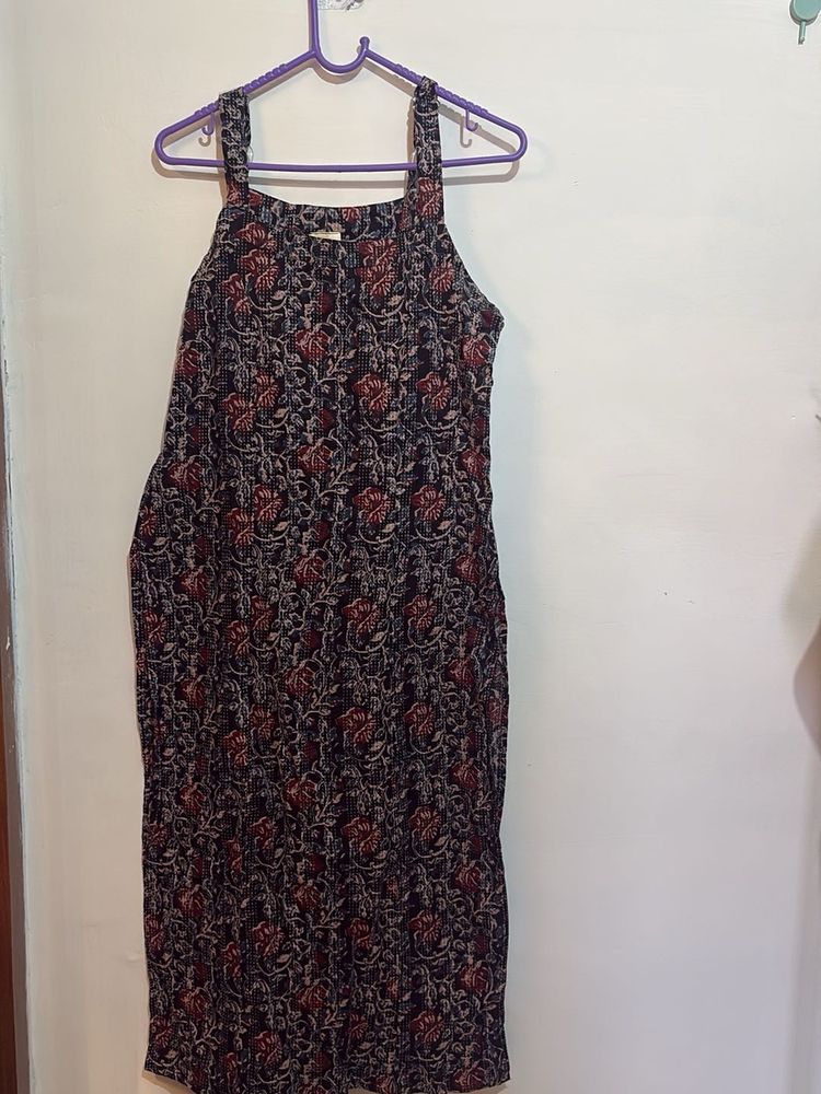 Boho Floral Print Maxi Dress