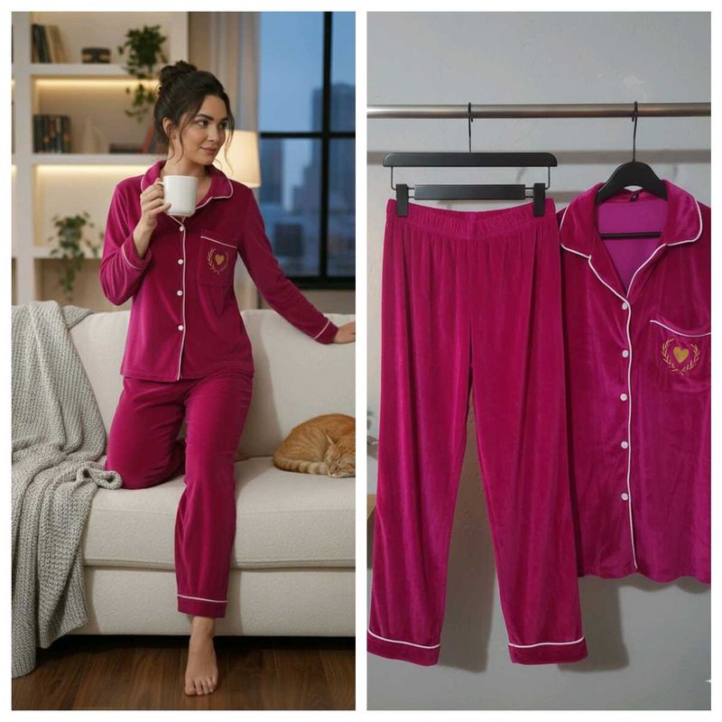 Cozy Velvet Pajama Set