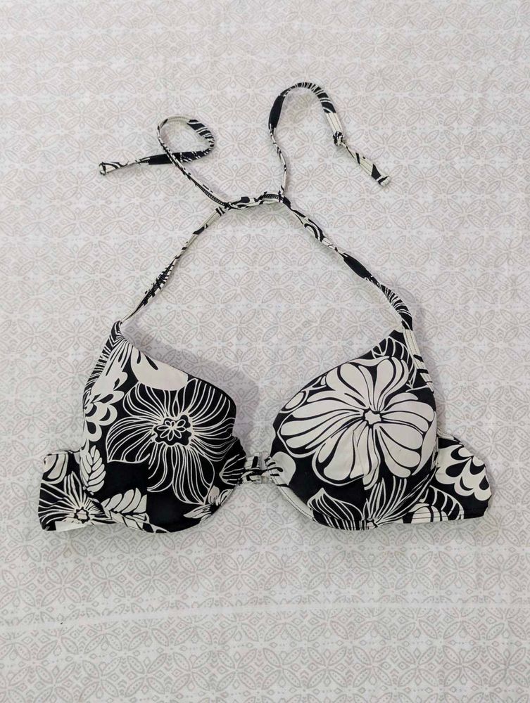 Floral Print Bikini Top