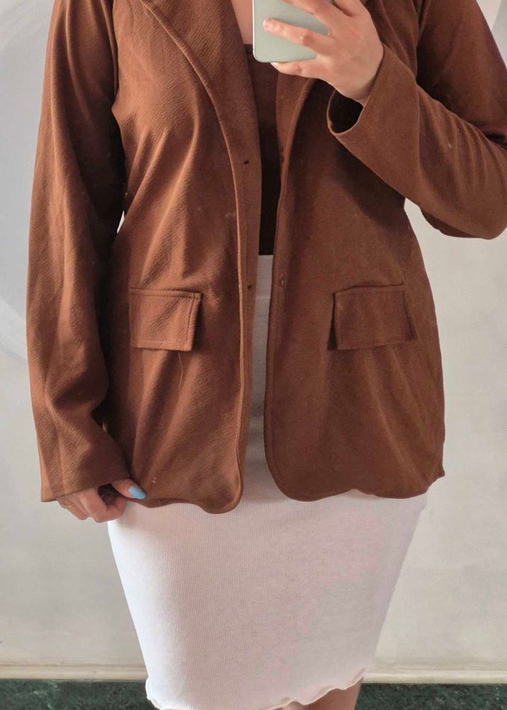 Brown Blazer with inner
