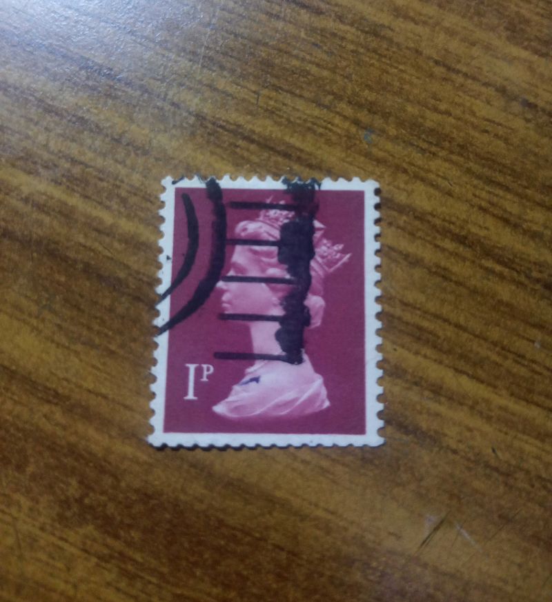 Postage stamp great britain queen