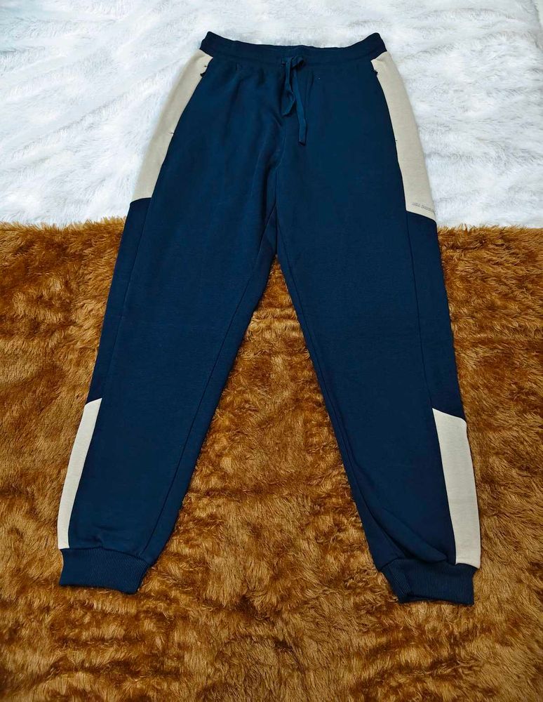Jockey Navy Blue Joggers with Tan Accents