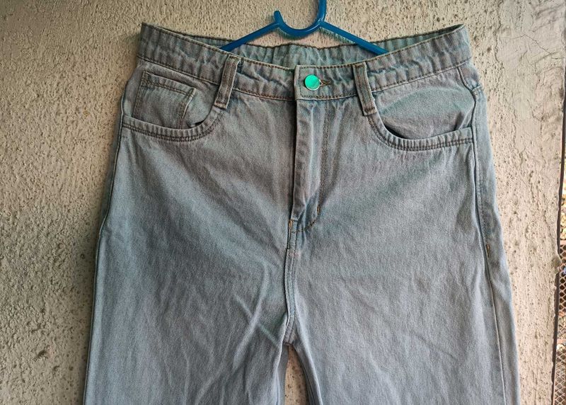 High Waist Light Blue Denim