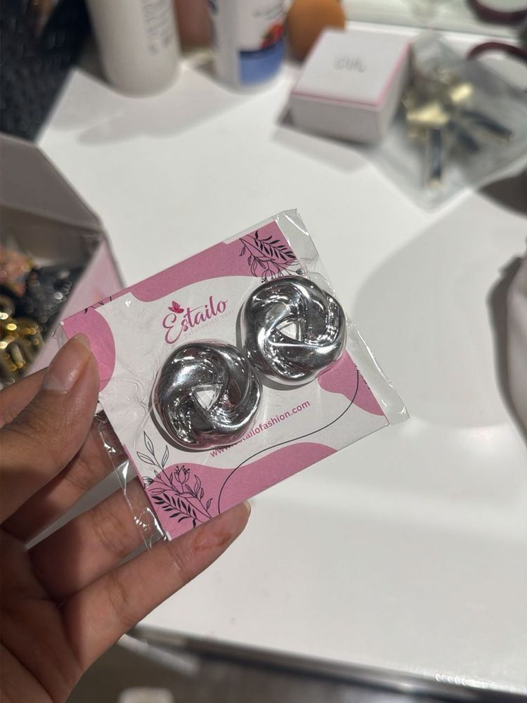 Elegant Silver Hoop Earrings