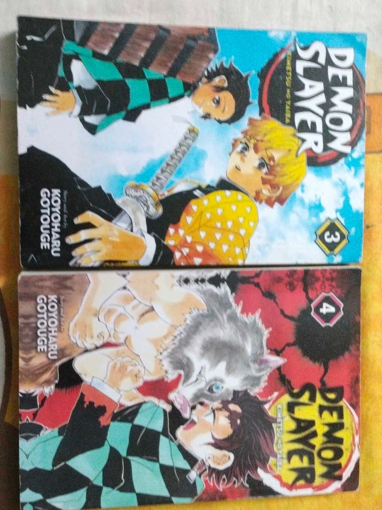 🚨ORIGINAL🚨Demon Slayer Manga Volumes 3&amp;4