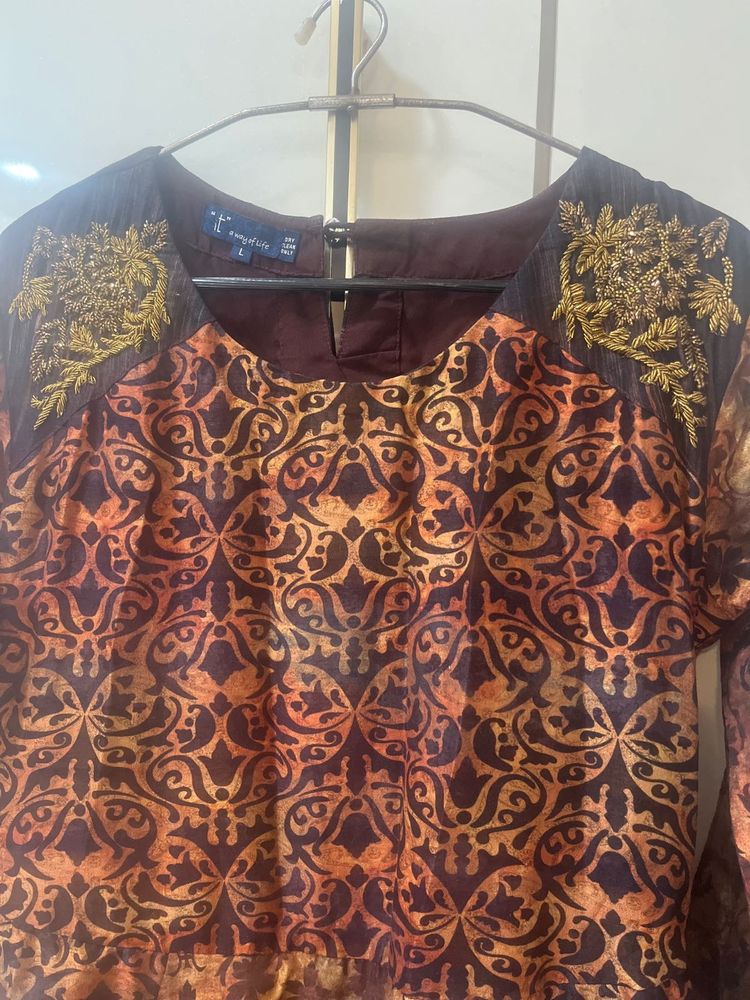 ethnic floor length gown