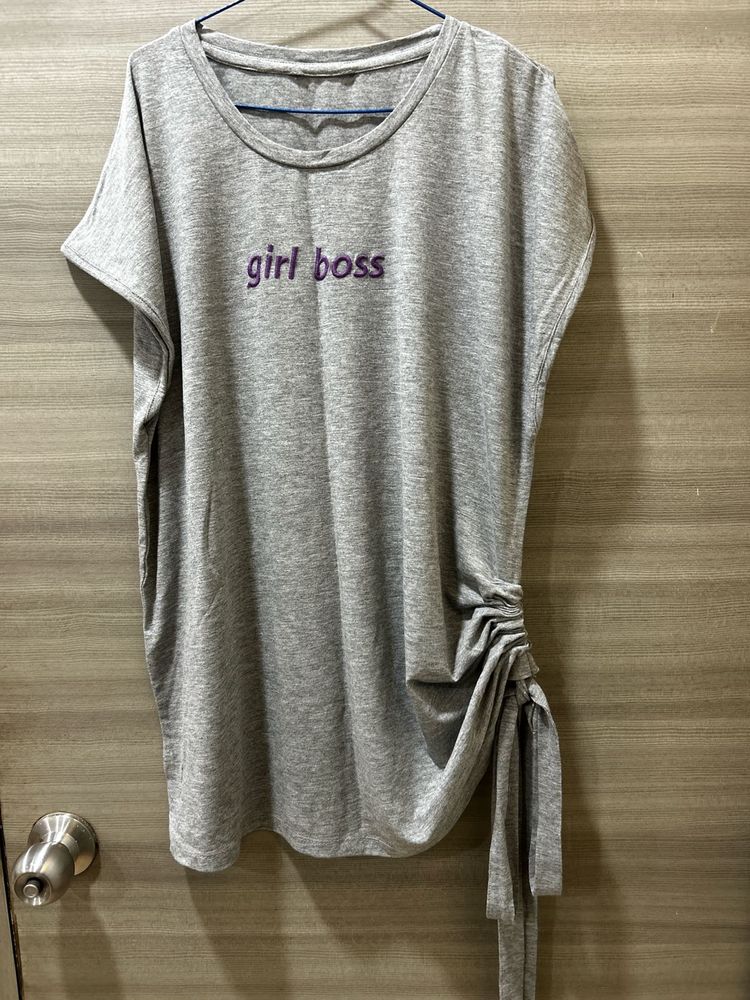 Cute "Girl Boss" Tunic Top