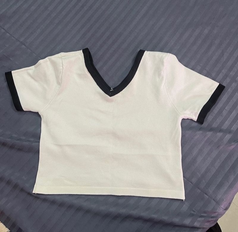 White Crop Top