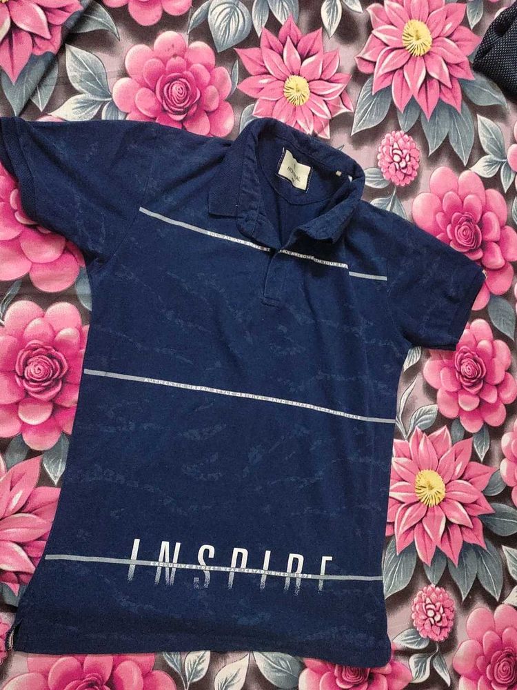 Men's Blue "Inspire" Polo T-Shirt