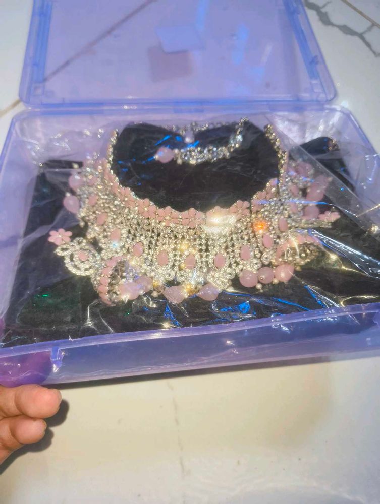 Stunning Kundan &amp; daimond Pearl Choker Set