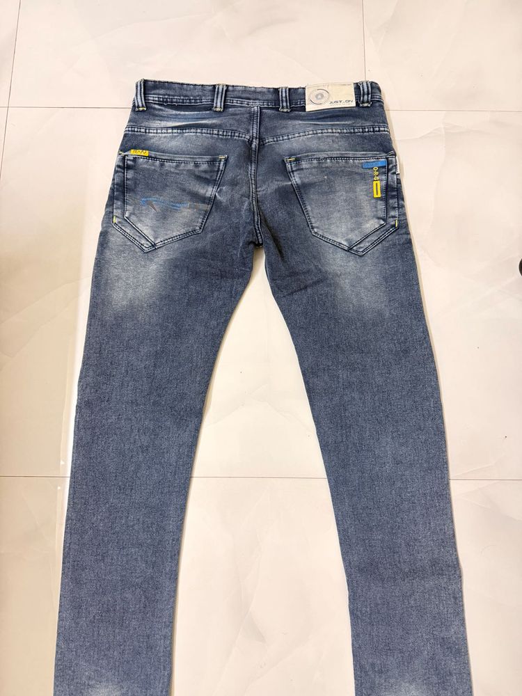 Men's Blue Wash Denim Jeans