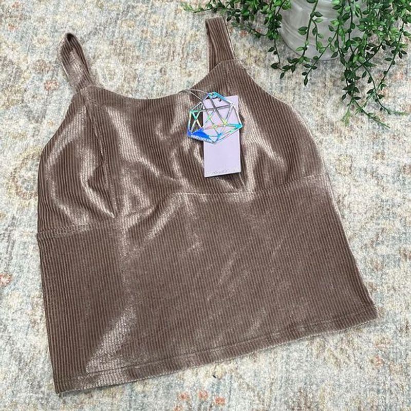 Brown Velvet Corduroy Top
