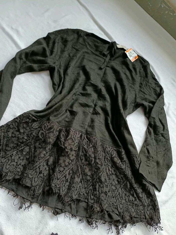 Loft Women's Tie-Neck Sweater Top