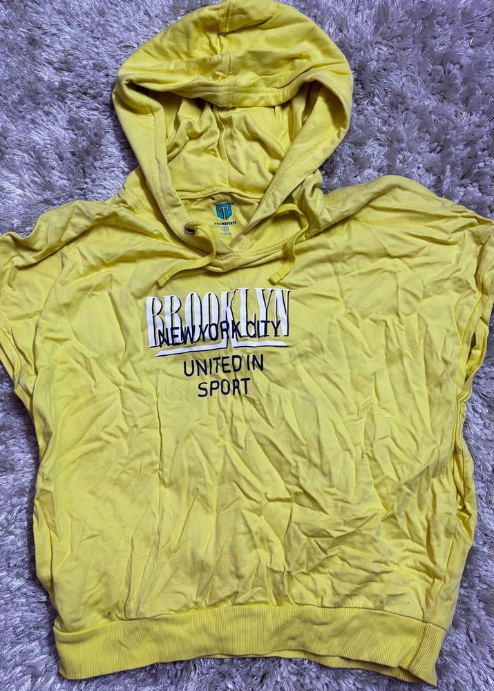 Lime Green Brooklyn Graphic Hoodie