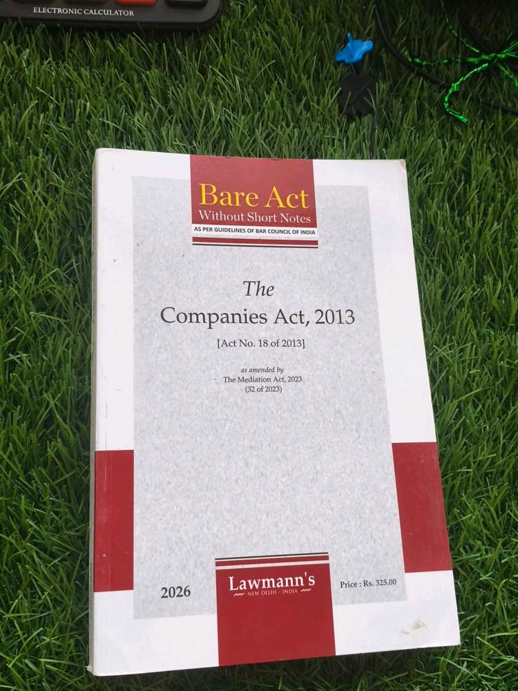 The Companies Act, 2013 Bare Act