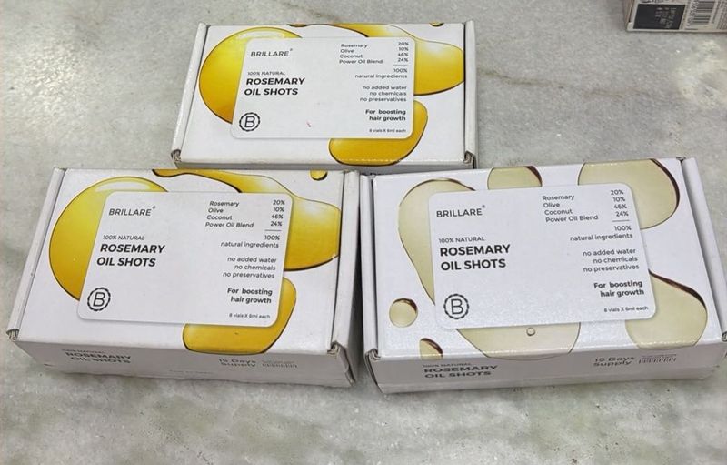 Brillare Rosemary Oil Shots for Hair Growth