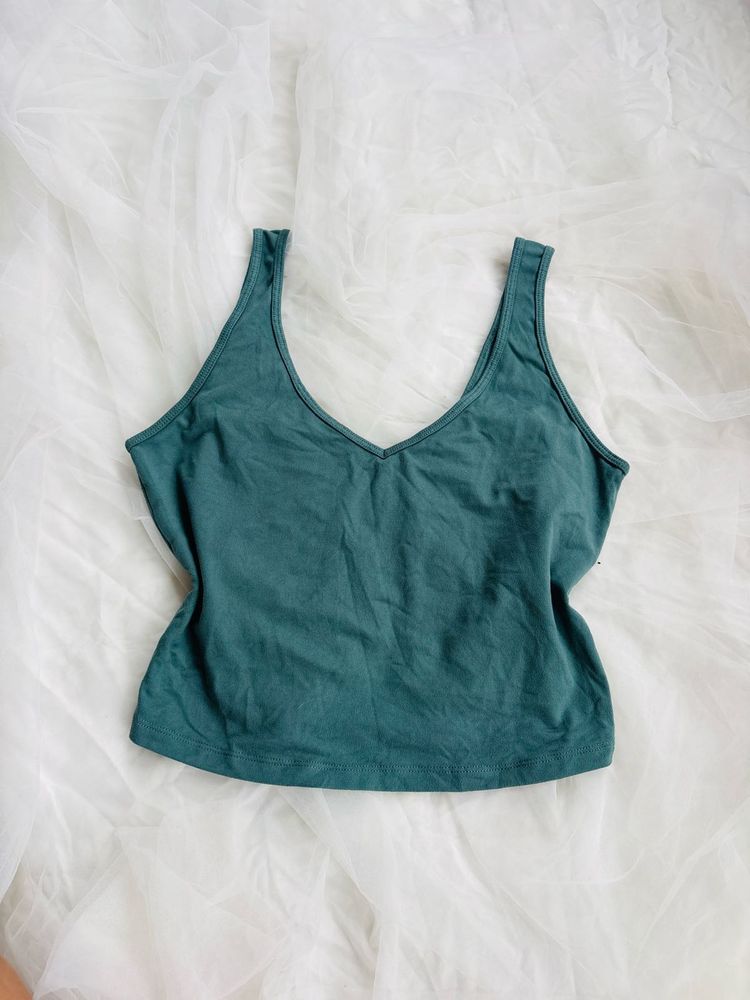 Teal V-Neck Tank Top