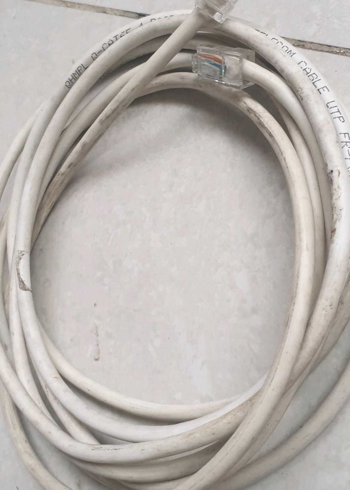 White Network Ethernet Cable