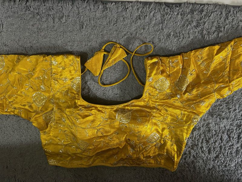 Embroidered Yellow Blouse