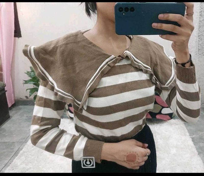 Striped Long Sleeve Top