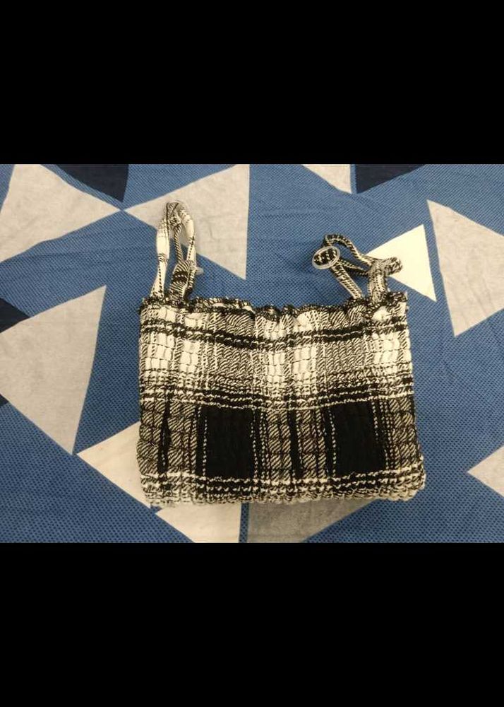 Plaid Smocked Crop Top✨