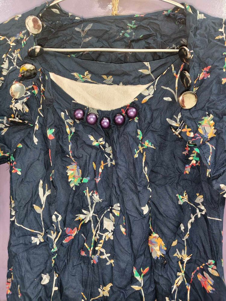 Beautiful Knees Frock With Off Shoulder