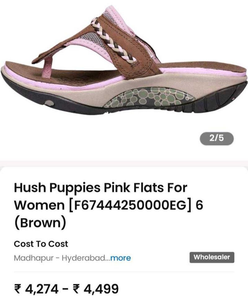 Hush Puppies Pink Flats - Size 7