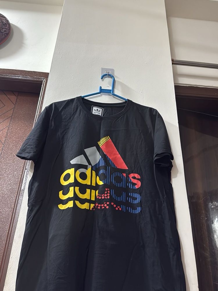 Adidas Black Graphic T-Shirt