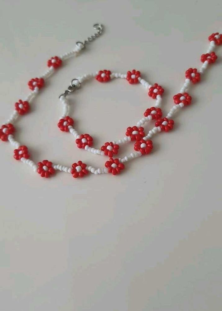 Daisy Beaded Jewelry Set
