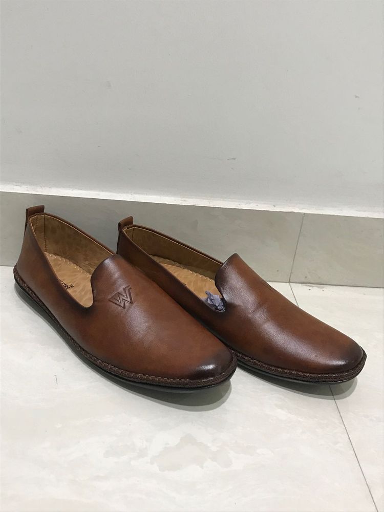 Men's Brown Leather Loafers