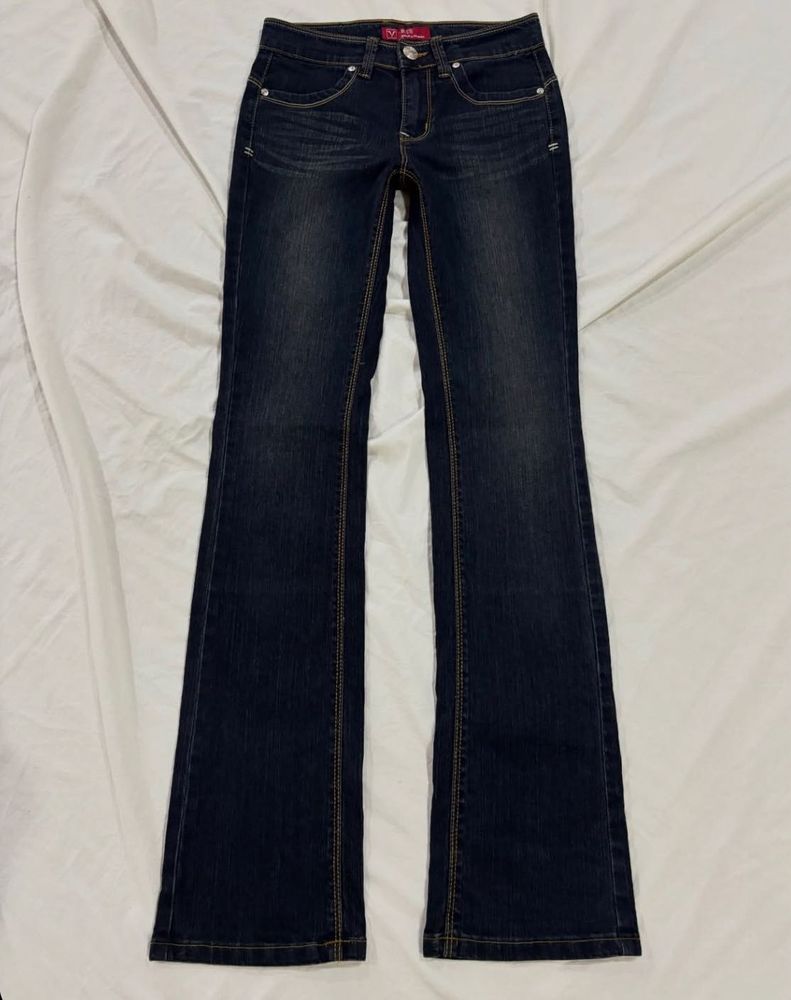 Dark blue low rise Bootcut Jeans