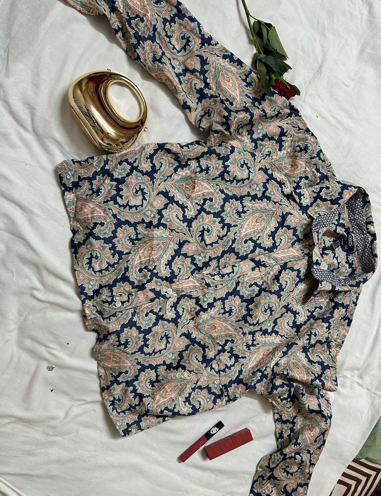 Patterned Long Sleeve Shirt