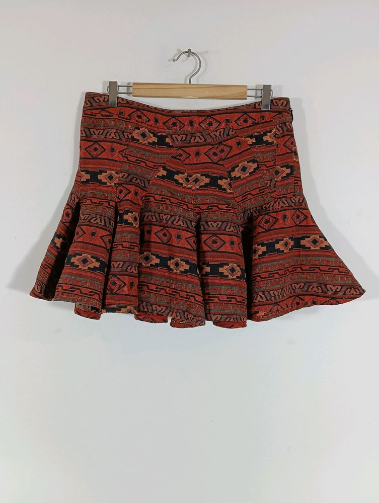 Multicolor Casual Mini Skirt (Women)