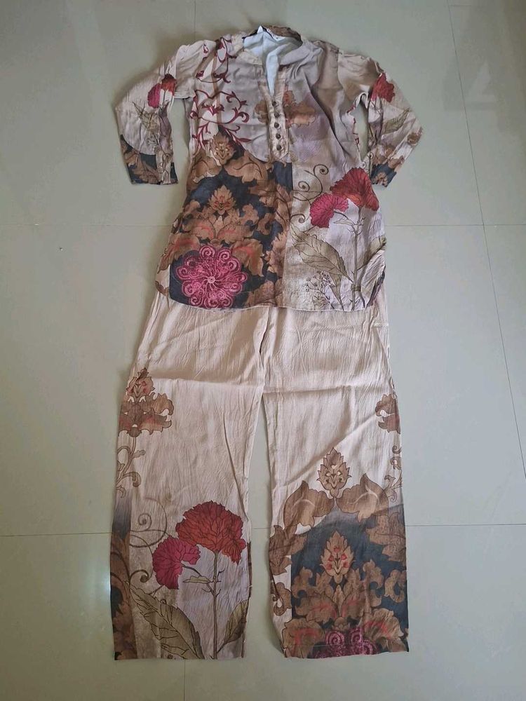 Printed Kurta and Pants Set