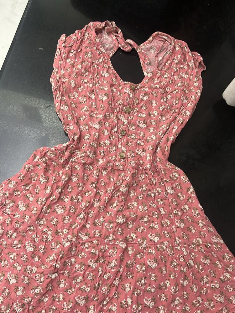 Floral Button-Up Dress