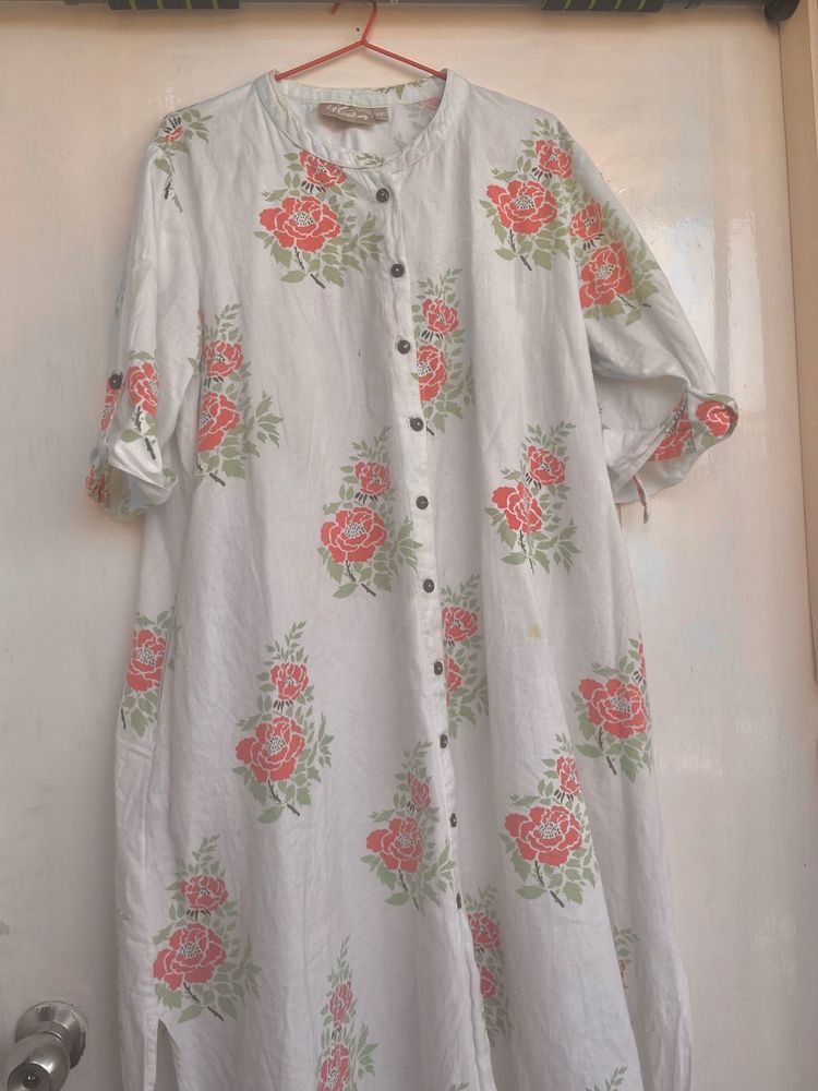 Floral Print Kurta
