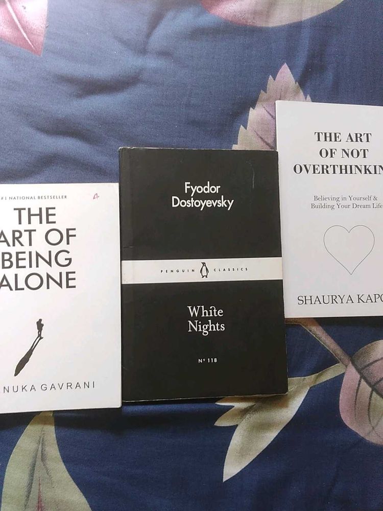 Set of 3 self help books. The white nights by Fyod